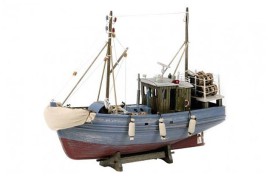 Gray fishing boat