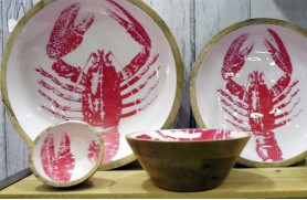 Enameled lobster Bowl