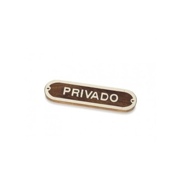 "Privado" Plate