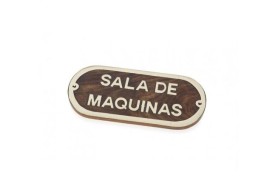 "SALA DE MAQUINAS" Plate