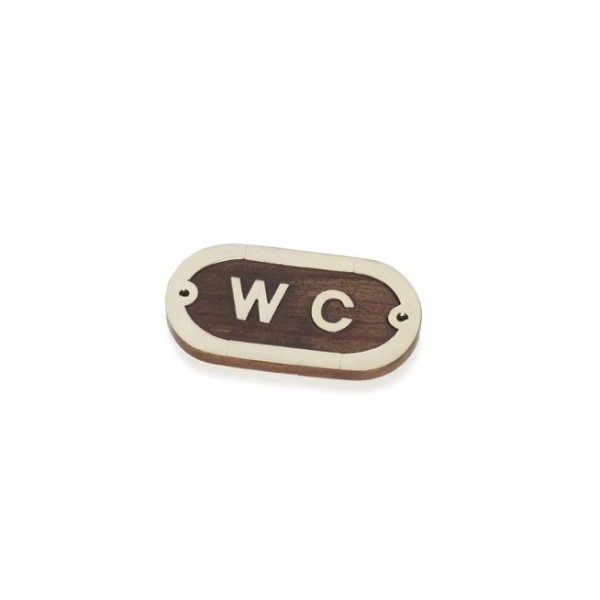 Plakette "WC"