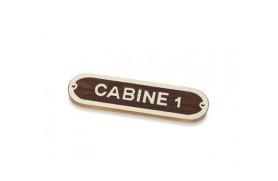Placa "CABINE 1"