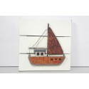 Picture marine red sailboat