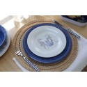 Set 6 Assiette plate HARM. Blue