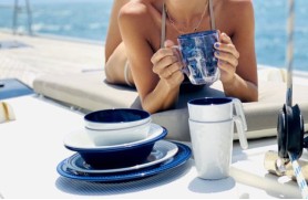 Set 6 Coffee cups Blue