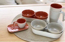 Snacks set Coral