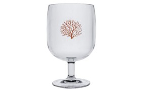 Set 6 Glass of wine Coral