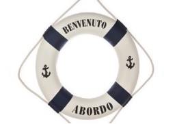 Life Ring "Bienvenido a Bordo"