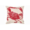 Cotton cushion with crab