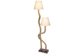 Rope floor lamp