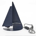 Metal sailboat lamp