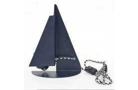 Segelbootlampe aus Metall