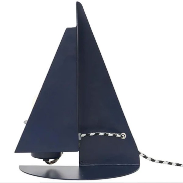 Segelbootlampe aus Metall