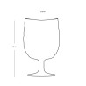 Unbreakable green wine glass for your boat or yacht