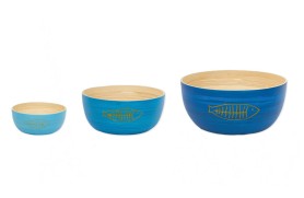 3 bowls bamboo