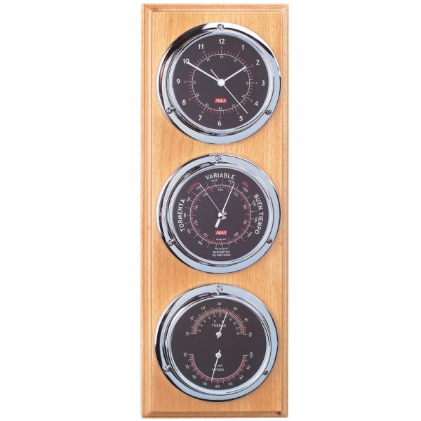 Clock + Bar-Thermo-Hygro