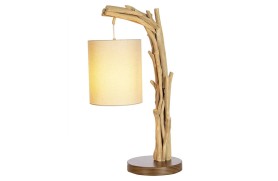 lâmpada de madeira marinha