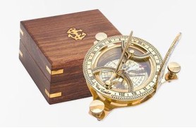 Sundial - wooden box