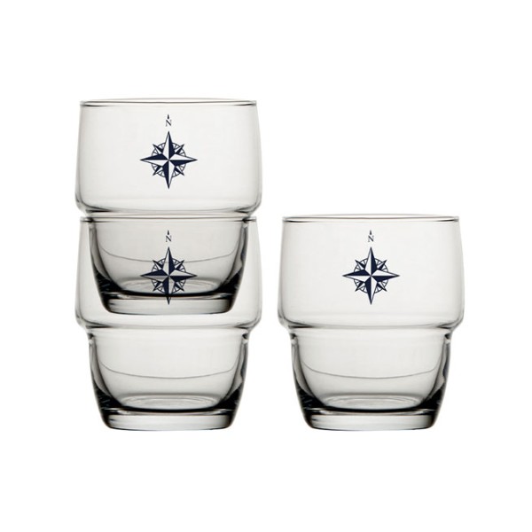 Set 6 stackable glasses NORTHWIND