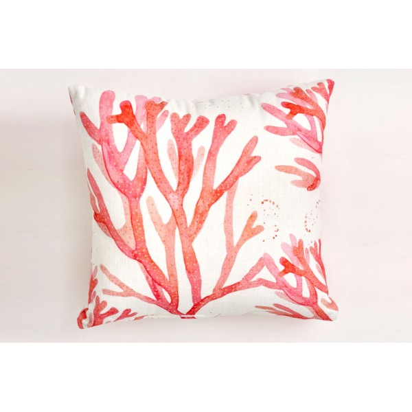 Coussin corail