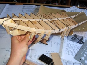 construccion maqueta de barco